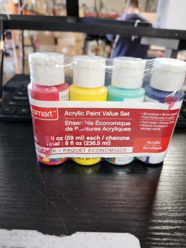 Primary Colors Acrylic Paint Set 4 pcs by Craft Smart | EZ Auction