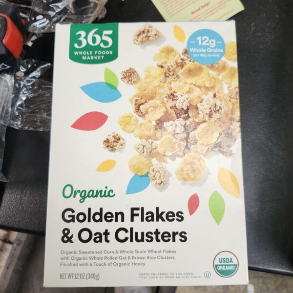 *** EXP 05-23-2024 *** 365 by Whole Foods Market, Organic Honey Flakes And Oat Clusters, 12 Ounce | EZ Auction