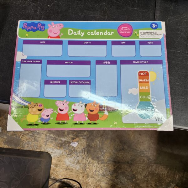 Peppa Pig My First Magnetic Calendar for Kids - Engaging Learning, Reusable Schedule, and Fun Chore Chart - Colorful Daily Routine! Perfect for Wall or Fridge, Preschool Learning, and Classroom Fun! | EZ Auction