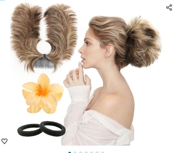 Ailsa Messy Bun Hair Piece Tousled Updo Bun Side Comb Clip in Hair Bun Messy Bun Scrunchie Hairpieces for Women Short Adjustable Fluffy Chignon Hair Piece Easy Wear Hair Extensions Ponytail 3 Set | EZ Auction