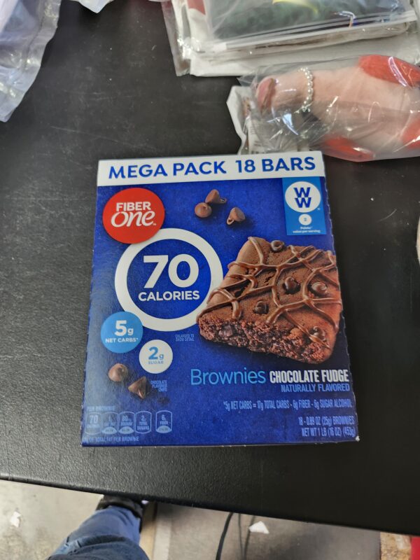 12/28/2024* Fiber One 70 Calorie Brownies, Chocolate Fudge, Snack Bars, 18 ct | EZ Auction