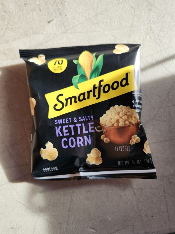 (EXPIRED JUN 4 2024)Smartfood Popcorn, Sweet & Salty Kettle Corn, 0.5 Ounce (Pack of 18) | EZ Auction