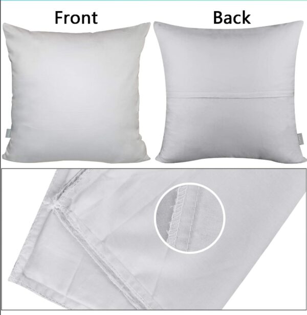 Thmyo 2-Pack 100% Cotton Comfortable Solid Decorative Throw Pillow Case, Square Cushion Cover Pillowcase Sublimation Blank Pillow Covers DIY Throw Pillowcase(18x18 inch/ 45x45cm,Light Silver Grey) | EZ Auction