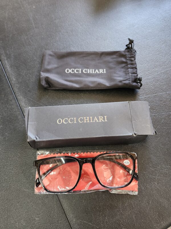 OCCI CHIARI Oversized Reading Glasses Men Large Square Designer Readers 1.75 | EZ Auction