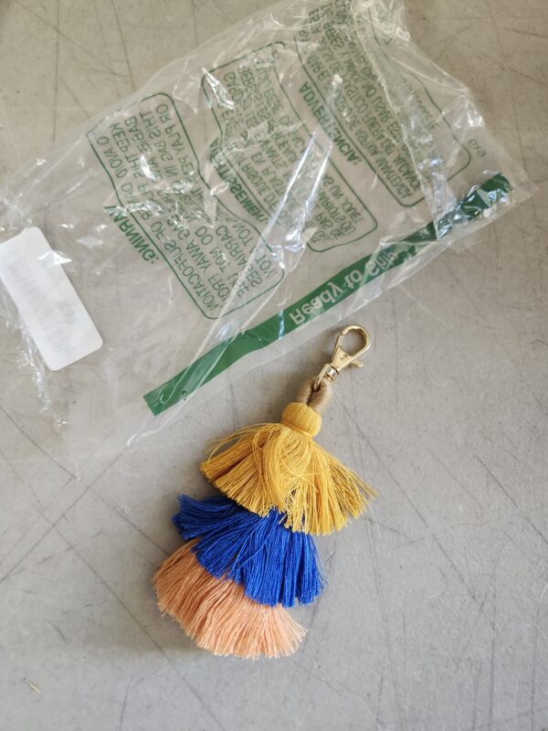 COLORS YELLOW, BLUE AND ORANGE* Handmade Bohemian Tassel Keychain Tassels Bag Key Chain Charm Handbags Pendant Key Chain Rings | EZ Auction