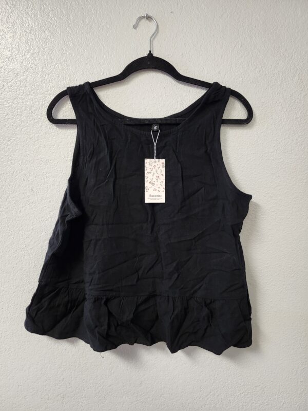 ***SIZE LARGE*** AUTOMET Women Summer Sleeveless Tank Crop Top Wide SHIRT ONLY | EZ Auction