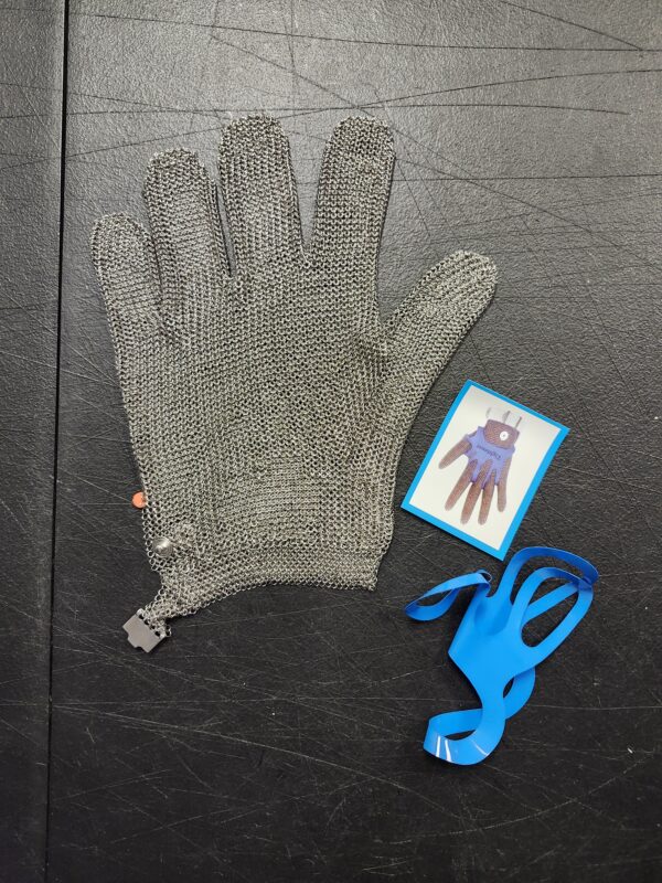 *** LARGE***Chainmail Glove (XXS~XL), Cut Resistant Glove, Cutting Gloves Food Grade Stainless Steel Metal Mesh Glove, LVL A9 | EZ Auction