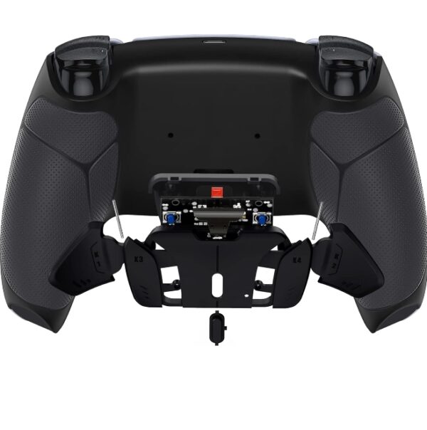 IT'S JUST THE SHELL BACK* Black Rubberized Grip Programable RISE4 Remap Kit for PS5 Controller BDM 010 & BDM 020, Upgrade Board & Redesigned Back Shell & 4 Back Buttons for PS5 Controller - Controller NOT Included | EZ Auction