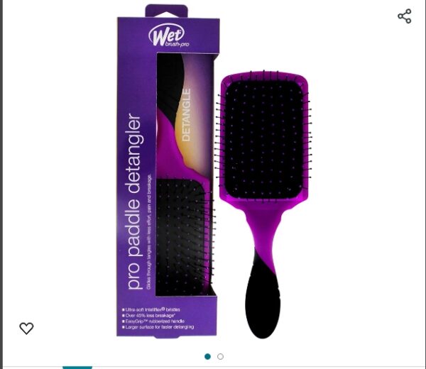 ***USED***Wet Brush Pro Detangler Brush Paddle - Purple 1 Pc | EZ Auction