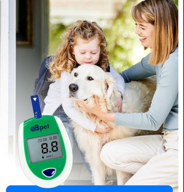 eBpet Blood Glucose Monitor System - Dogs and Cats Glucose Monitoring Kit 25 Blood Glucose Test Strips Lancing Device, Battery, 26 Gauge Sterile Lancets, and Carrying Case, Animal Care, Easy Switch between dogs and cats | EZ Auction