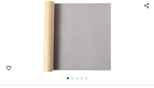 Self-Adhesive Flannel Fabric - 17.2''x60'' Roll Soft Light Grey Adhesive Velvet Flocking Liner for Drawer, Cabinet,Shelves,Jewelry Box, Felt Repair Patch for Clothing, Furniture | EZ Auction