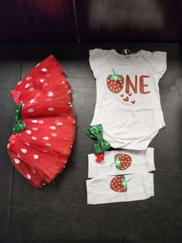 *** SIZE 1 Y***IBTOM CASTLE Baby Girls Pineapple/Strawberry/Avocado/Lemon Fruit Birthday Party Outfit Tutu Skirt Leggings 4pcs Clothes Set | EZ Auction