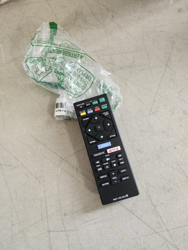 New RMT-VB100U Replaced BLU-RAY Player Remote fit for Sony Player BDP-BX150 BDP-BX350 BDP-BX550 BDP-BX650 BDP-S1500 BDP-S2500 BDP-S2900 BDP-S3500 BDP-S4500 BDP-S5500 BDP-S6500 BDP-S3700 BDP-BX370 | EZ Auction