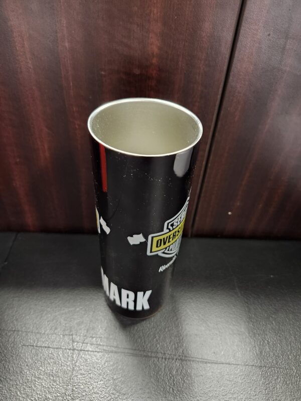 ***MISSING LID PICTURE FOR REFERENCE***CUSTOM Stainless Steel Skinny Tumbler, 20 oz Vacuum Insulated Tumbler with Lid and Straw, Double Wall Coffee Cup, Travel Mug for Cold Hot Drinks, Black 1 Pack | EZ Auction