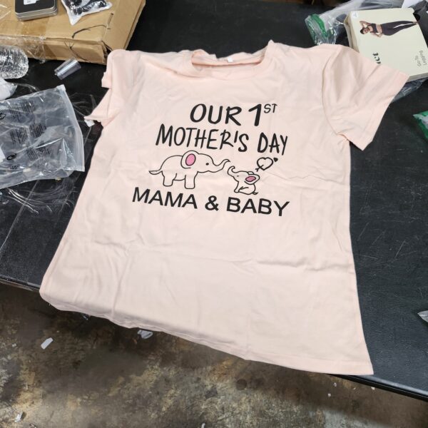 *** ONLY THE BLOUSE *** SIZE M *** CM C&M WODRO Our First Mothers Day Matching Shirt Bodysuit Gift for New Mom Newborn Baby Boy Girl Romper Mommy and Me Outfit | EZ Auction