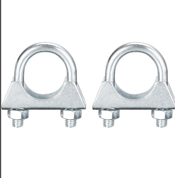 uxcell Muffler U-Bolt Clamps for 25mm(1") Diameter Exhaust Tail Pipe, 2pcs Exhaust U Clamp Saddle Type U-bolt Clamps | EZ Auction