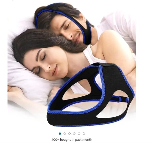 Anti Snoring Chin Strap, Chin Strap for CPAP Users - Anti Snoring Devices Snoring Solution Effective Snoring Reduction Head Band for Men and Women Sleep Better | EZ Auction