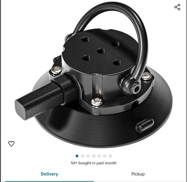 Integral Vacuum Anchor - Vacuum Cup with D-Ring Mount - Universal Tie-Down for Boats, Paddleboards, Kayaks, Vehicles, UTVs, etc. | EZ Auction