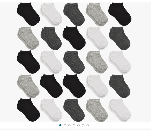 Kids Socks, 25 Pairs Toddler Socks Low Cut for Boys Girls(0-14 Years Old), 25 Pairs Children Ankle Socks Set | EZ Auction