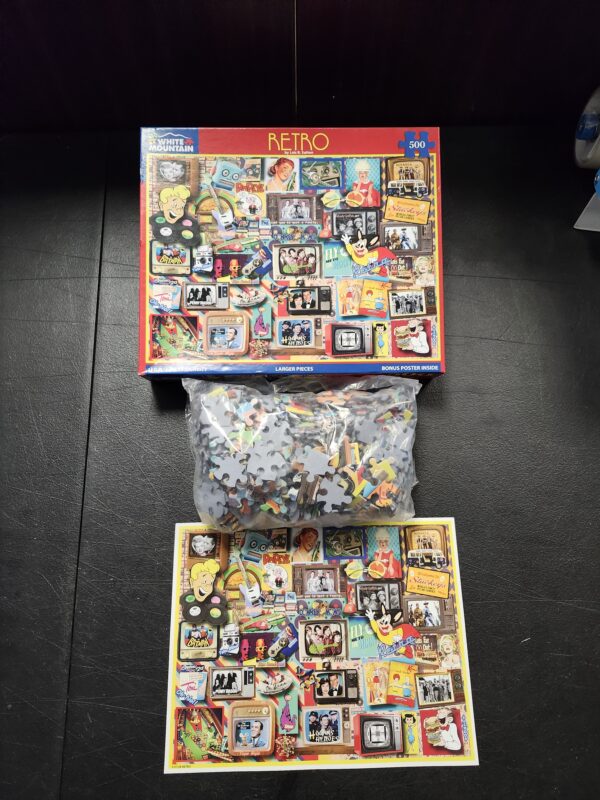 *** OPEN BOX***White Mountain Puzzles Retro Jigsaw Puzzle, 500 Piece Jigsaw Puzzle | EZ Auction