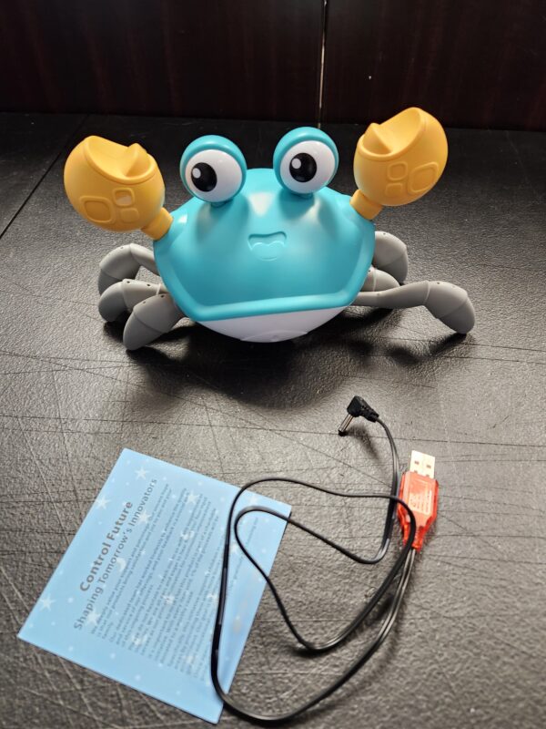 *** OPEN BOX***control future Crawling Crab Baby Toy - Infant Tummy Time Toys 3 4 5 6 7 8 9 10 11 12 Babies Boy 3-6 6-12 Learning Crawl 9-12 12-18 Walking Toddler 36 Months Old Music Development 1st Birthday Gifts | EZ Auction