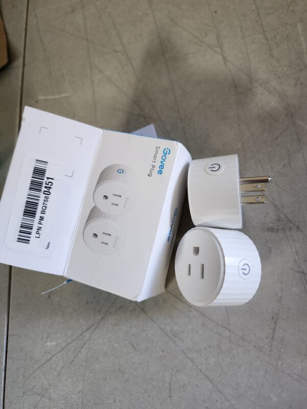 Govee Smart Plug, WiFi Plugs Work with Alexa & Google Assistant, Smart Outlet with Timer & Group Controller, WiFi Outlet for Home, No Hub Required, ETL & FCC Certified, 2.4G WiFi Only, 2 Pack | EZ Auction