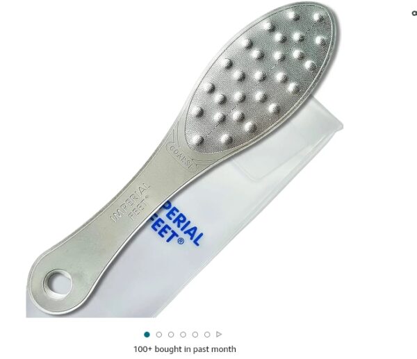 Stainless Steel Foot Scraper | Professional Double-Sided Foot File Callus Remover for Feet | Foot Rasp Scrubber for Wet Or Dry Skin | Easy to Clean Pedicure Tool, Heel Grater for Feet | EZ Auction