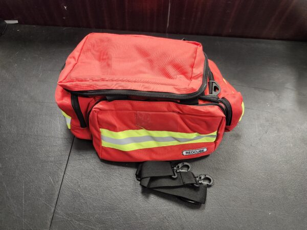 Emergency Bag - First Aid Bags Empty - First Responder Bag for Trauma, Professional Multiple Compartment Kit Carrier For Emergency Medical Supplies (Red) | EZ Auction