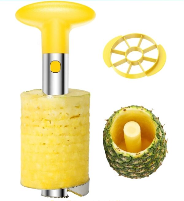 Easy Kitchen Tool Stainless Steel Fruit Pineapple Peeler Corer Slicer Cutter | EZ Auction