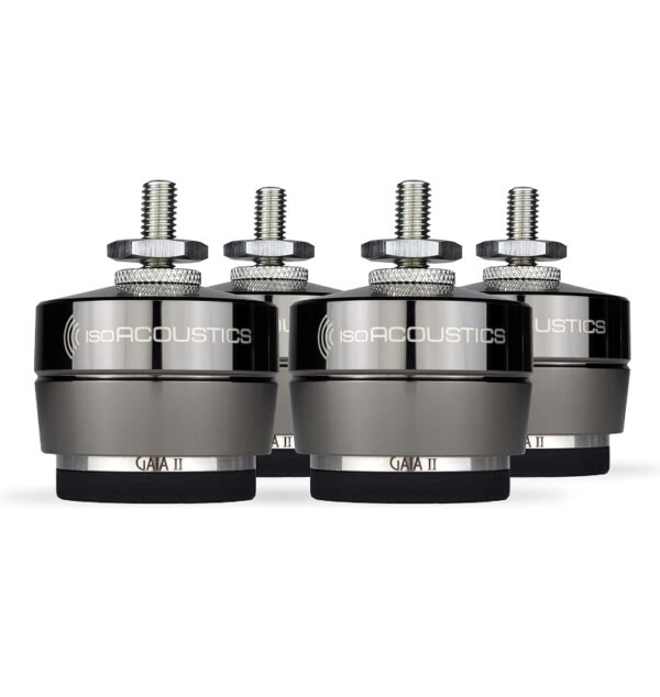 IsoAcoustics Gaia Series Isolation Feet for Speakers & Subwoofers (Gaia II, 120 lb max) – Set of 4 | EZ Auction