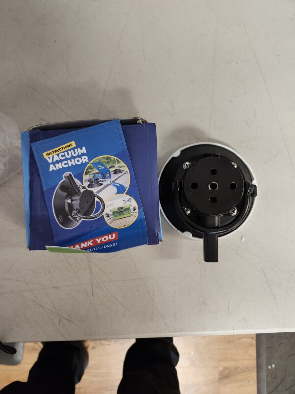 Integral Vacuum Anchor - Vacuum Cup with D-Ring Mount - Universal Tie-Down for Boats, Paddleboards, Kayaks, Vehicles, UTVs, etc. | EZ Auction