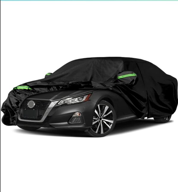 Waterproof Car Covers Replace for 2002-2024 Nissan Altima, 6 Layers All Weather Custom-fit Car Cover with Zipper Door & Windproof Bands for Snow Rain Dust Hail Protection (Altima) | EZ Auction