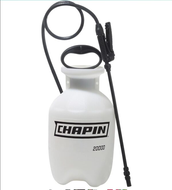 Chapin 20000 Made in USA 1 -Gallon Lawn and Garden Pump Pressured Sprayer, for Spraying Plants, Garden Watering, Weeds and Pests, Polypropylene, Translucent White | EZ Auction