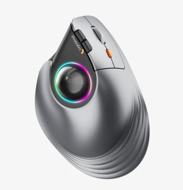 EM05 Ergonomic Vertical Wireless Trackball Mouse | EZ Auction