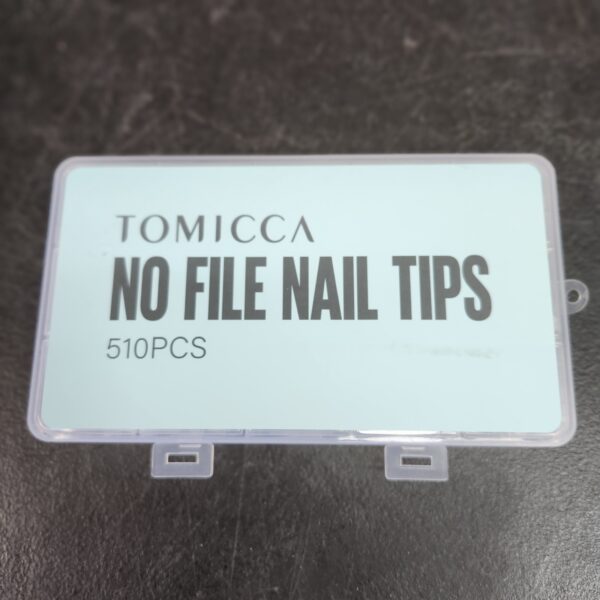 TOMICCA Short Coffin Nail Tips, 510Pcs Acrylic Half Cover Nail Tips, 12 Sizes No C Curve Full Matte Soft Gel Nail Tips, Nail Extension Tips for Beginner and Professional | EZ Auction