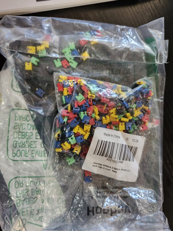 Honbay 500pcs 2.54mm Short Circuit Cap Circuit Board Jumper Caps | EZ Auction