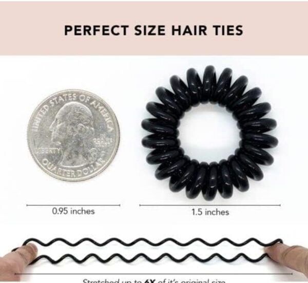 Kitsch Spiral Hair Ties for Women - Coil Hair Ties for Thick Hair | No Crease Hair Tie | Spiral Hair Ties No Damage | Hair Coils & Phone Cord Hair Ties for Thin Hair, Hair Ties Spiral, 4 pcs (Blonde) | EZ Auction