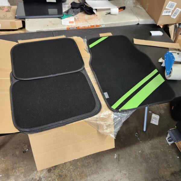 FH Group Car Floor Mats - Carpet Floor Mats for Cars, Universal Fit Automotive Floor Mats, All Purpose Car Floor Mats, Carpet Protector Mat for Most Sedan, SUV, Truck Floor Mats Green | EZ Auction