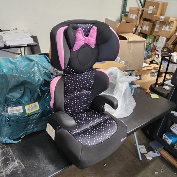 Disney Baby Pronto! Belt-Positioning Booster Car Seat, Belt-Positioning Booster: 40–100 pounds, Minnie Dot Party | EZ Auction