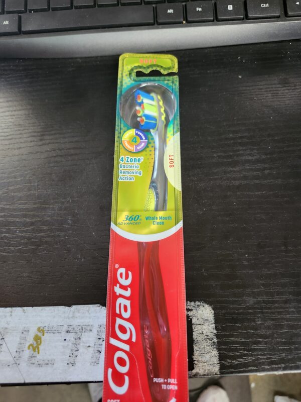 Colgate 360 4 Zone Whole Mouth Clean Manual Toothbrush, Soft | EZ Auction