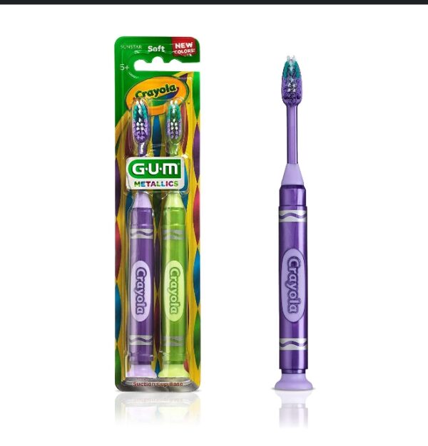 COLOR MAY VARY GUM Crayola Metallic Marker Toothbrush 227  | EZ Auction