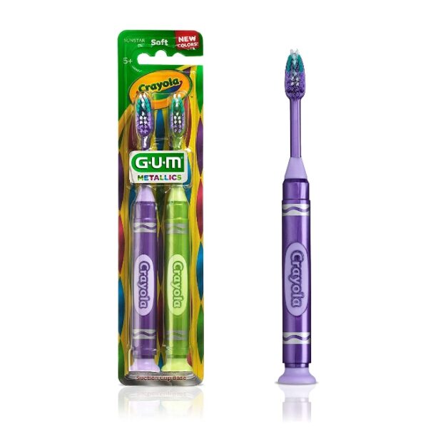 COLOR MAY VARY GUM Crayola Metallic Marker Toothbrush 227  | EZ Auction