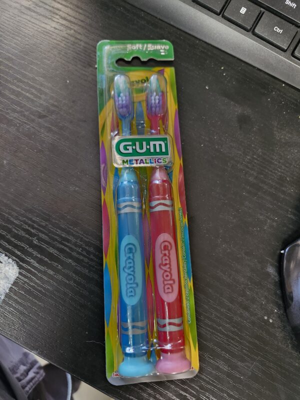 COLOR MAY VARY GUM Crayola Metallic Marker Toothbrush 227  | EZ Auction