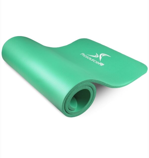 ProsourceFit Extra Thick Yoga and Pilates Mat ½” (13mm), 71-inch Long High Density Exercise Mat with Comfort Foam and Carrying Strap | EZ Auction