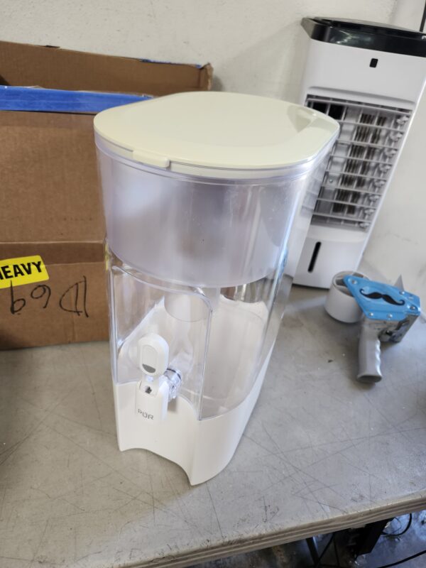 PUR XL 44-Cup Water Filter Dispenser with 2 Genuine PUR Filters, Largest Available, 44-Cup Capacity, 2-in-1 Powerful, Faster Filtration, Dishwasher Safe, (PDI4000Z) | EZ Auction