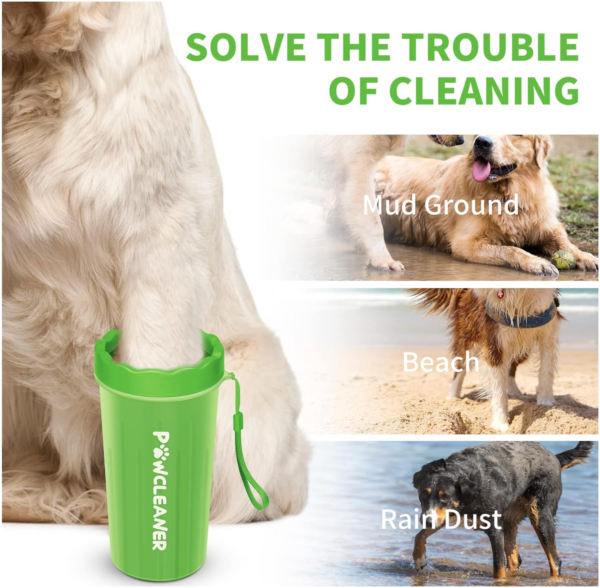 ***CRACK ON THE SIDE***dog paw cleaner big green | EZ Auction