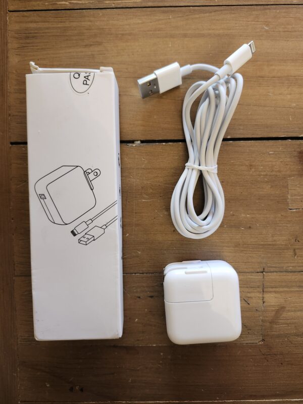 iPad Charger, iPhone Charger iPad Cord Fast Charging 12W USB Wall Charger Foldable Portable Travel Plug with 6.6FT Lightning iPad Cable Compatible with iPhone, iPad, iPad Mini 1/2/3/4/5,iPad Air 1/2/3 | EZ Auction