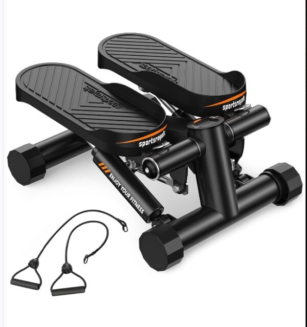 Sportsroyals Stair Stepper for Exercises-Twist Stepper/Mini Stepper with Resistance Bands and 330lbs Weight Capacity | EZ Auction