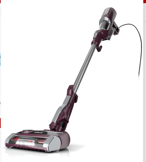 Shark HZ702 Ultralight PetPro Corded Stick Vacuum with PowerFins HairPro Odor Neutralizer Technology, Crevice & Upholstery Tool, Precision Duster, Wine Purple (Renewed) | EZ Auction