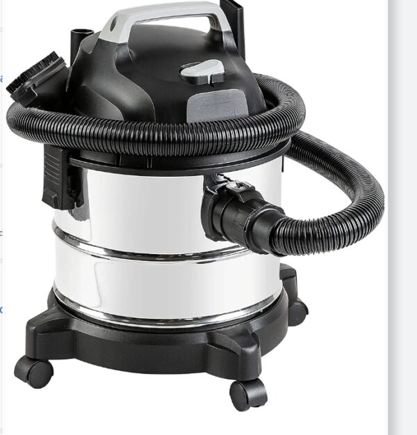 ***USED***Amazon Basics 4 gallon, 3 HP Stainless Steel Wet/Dry Vacuum, Grey/Black | EZ Auction